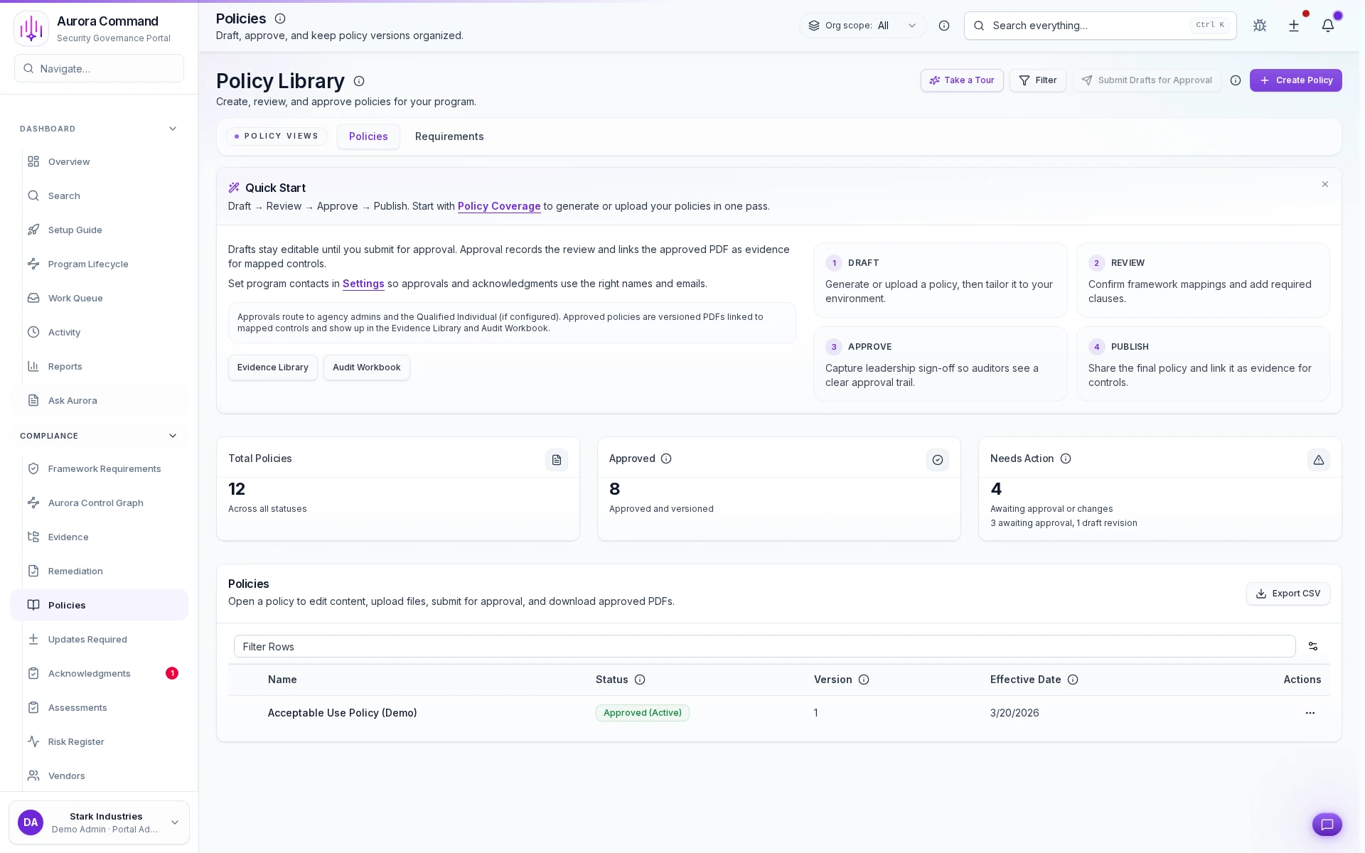 Keep every policy versioned with clear owners - never hunt for the latest approved version.